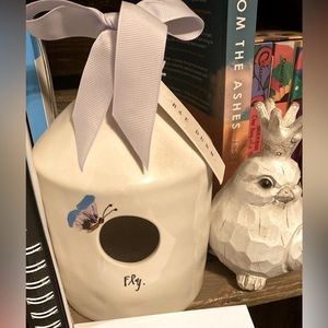 Rae dunn fly script birdhouse